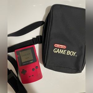 Pink Berry Nintendo GameBoy Color 1998 bundle.